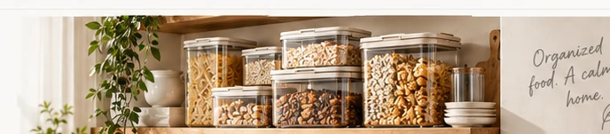 Organized pantry containers