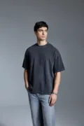 Anthem Distortion Washed T-Shirt AM019 worn by a model