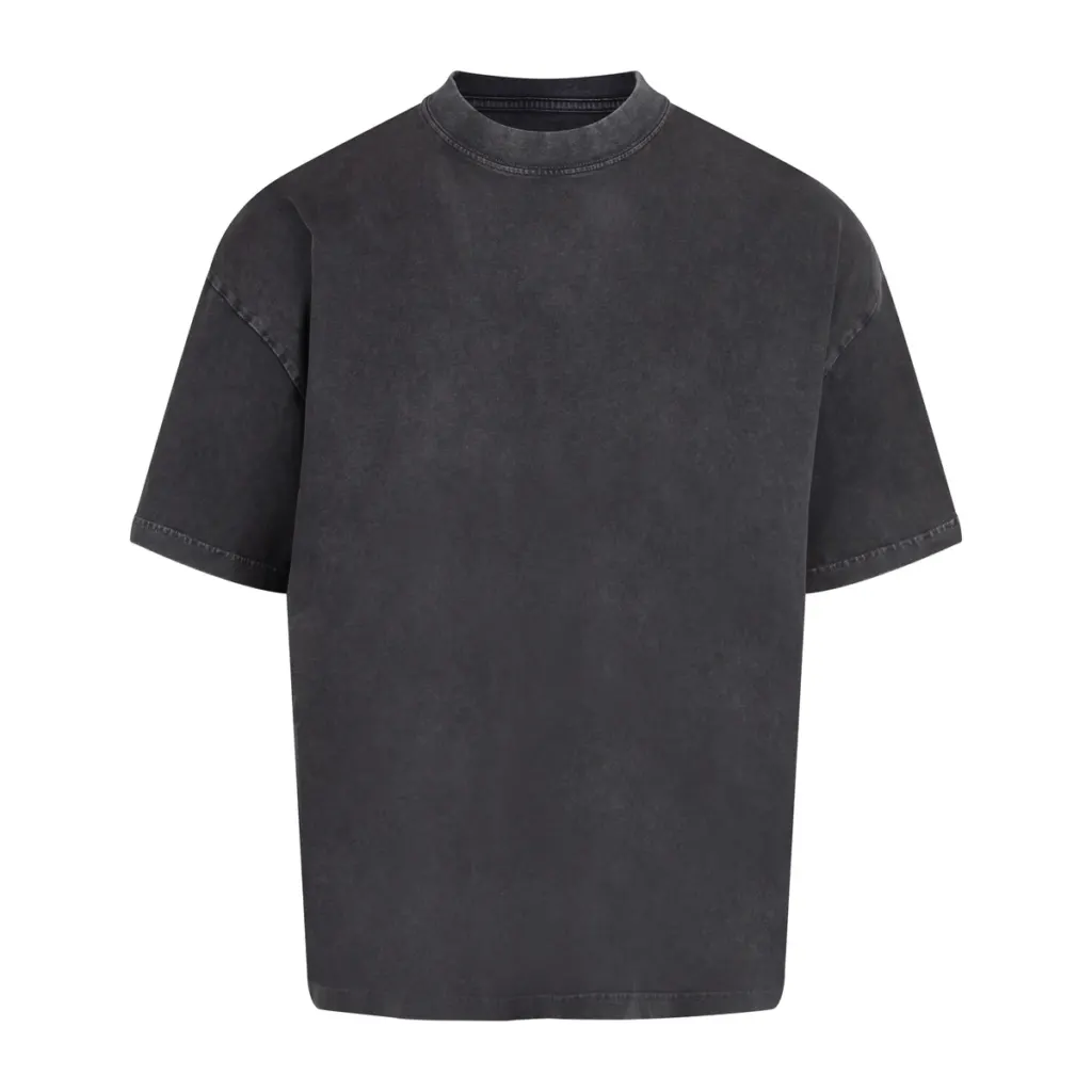 Anthem Distortion Washed T-Shirt AM019 in Washed Black