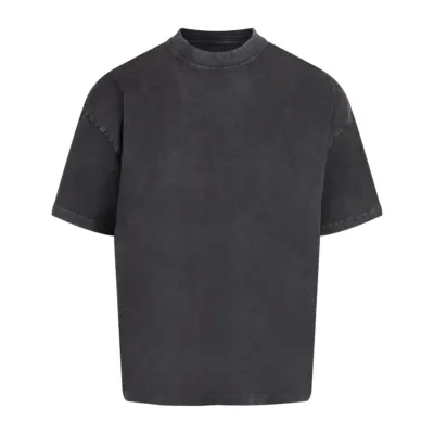 Anthem Distortion Washed T-Shirt AM019 in Washed Black