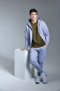 Anthem Studio Zipped Hoodie AM102 worn by a model, photo 2