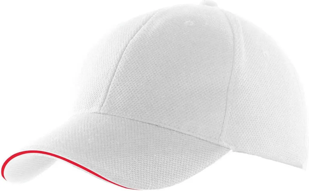 K-Up Sports Cap KP207 in White/Aqua Blue