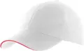 K-Up Sports Cap KP207 in White/Aqua Blue