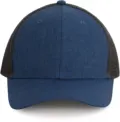 K-Up Urban Trucker Cap - 6 Panels KP142 in Light Navy Heather/Dark Grey