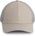 K-Up Urban Trucker Cap - 6 Panels KP142 in Sand Heather/Light Grey