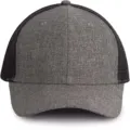 K-Up Urban Trucker Cap - 6 Panels KP142 in Silver Heather/Dark Grey