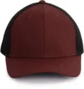 K-Up Urban Trucker Cap - 6 Panels KP142 in Tawny Port Heather/Black