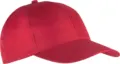 K-Up Polyester Cap - 6 Panels KP156 in Red