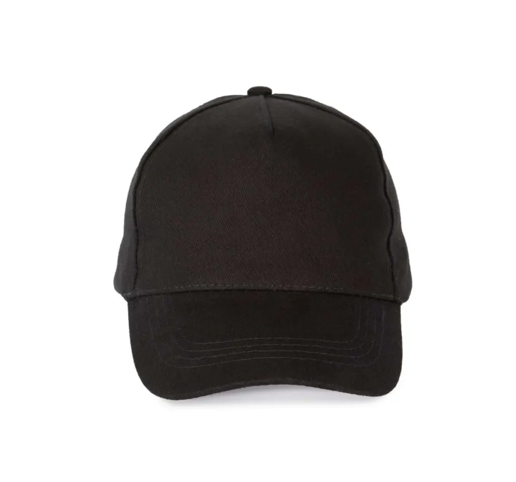 K-Up Heavy Cotton Cap - 5 Panels KP162 in Black