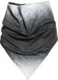 K-Up Triangular Bandana With Polar Fleece Lining KP419 in Black/White