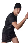 K-Up Sporty Fitted Beanie KP535 worn by a model, photo 5