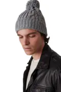 K-Up Knitted Beanie KP550 worn by a model, photo 4