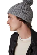 K-Up Knitted Beanie KP550 worn by a model, photo 5