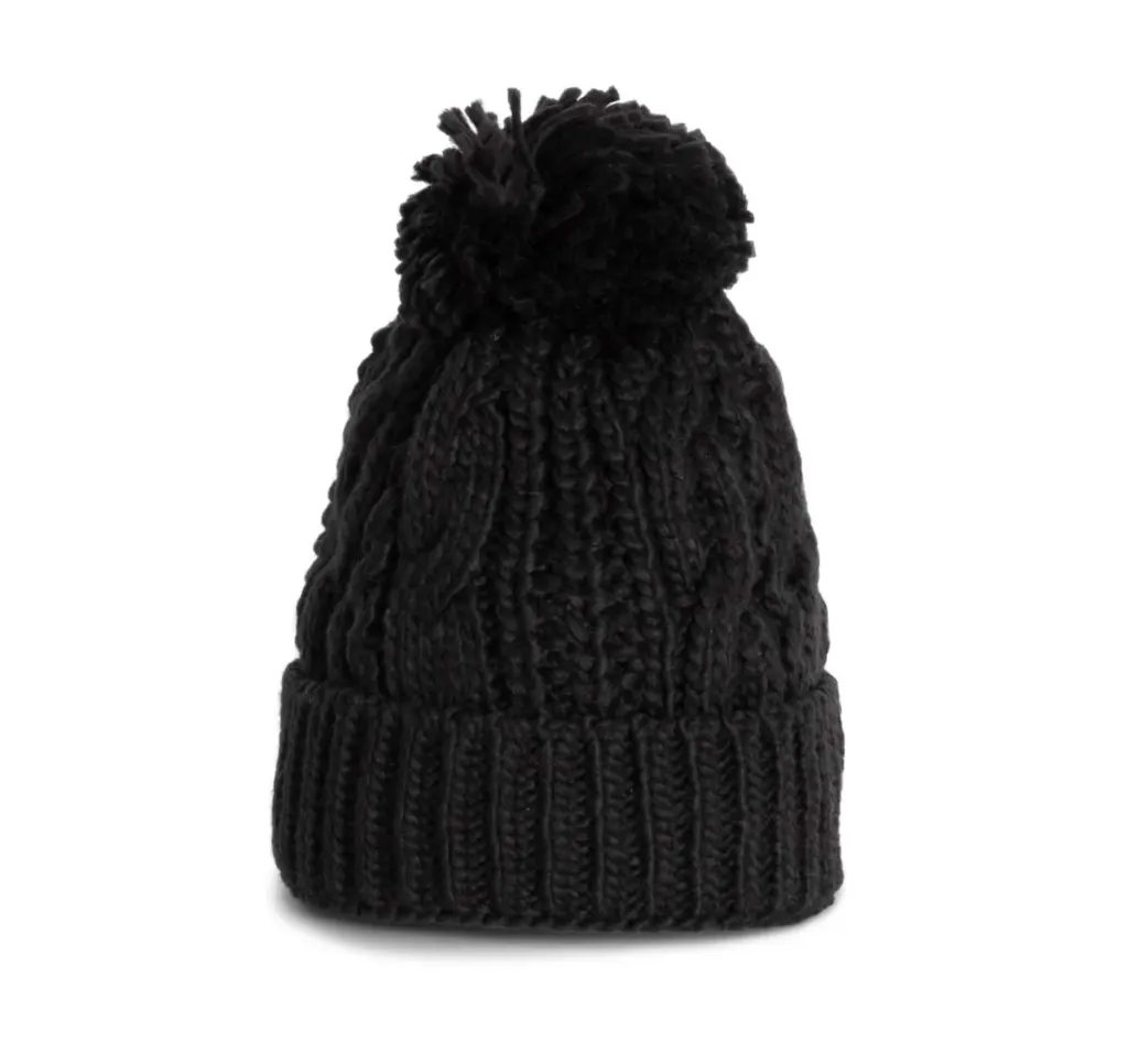 K-Up Knitted Beanie KP550 in Black