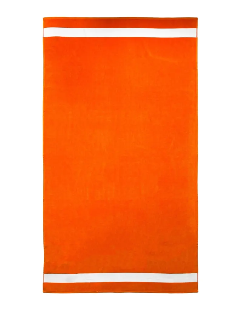 Olima Velour Beach Towel OLV4000 in Orange