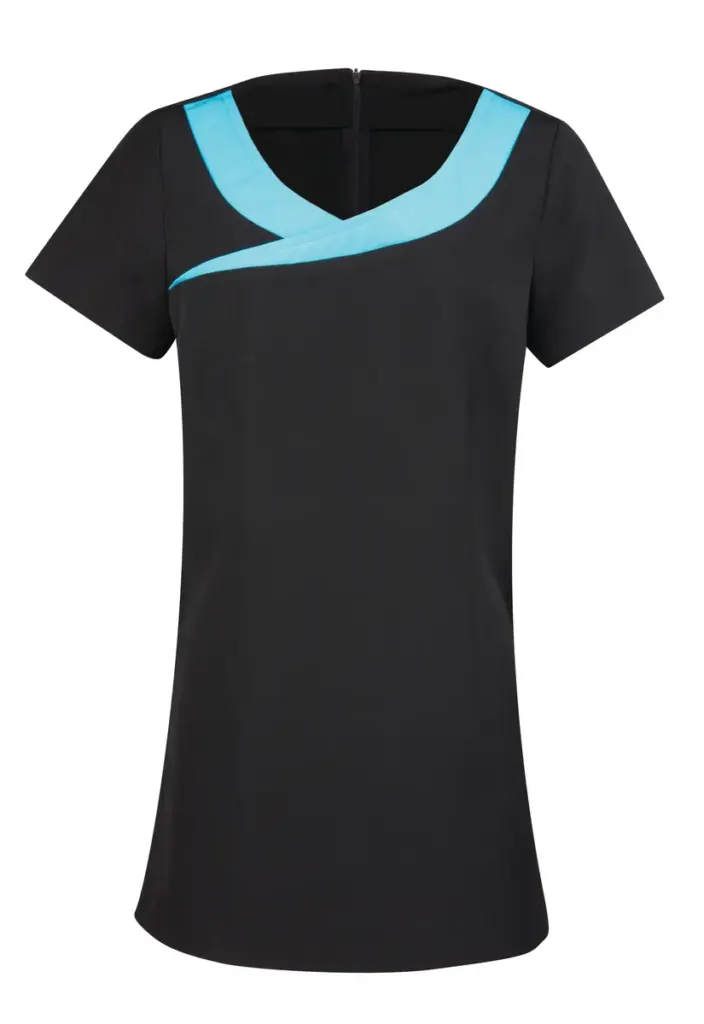 Premier ‘Ivy’ Beauty And Spa Tunic PR691 in Black/Strawberry Red