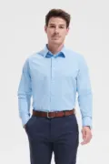 Sol's Brighton - Long Sleeve Stretch Men's Shirt SO17000 worn by a model