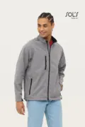 Sol's Relax - Men's Softshell Zipped Jacket SO46600 worn by a model, photo 2