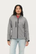 Sol's Roxy - Women's Softshell Zipped Jacket SO46800 worn by a model, photo 6