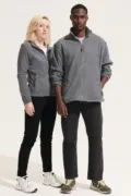 Sol's North Men - Zipped Fleece Jacket SO55000 worn by a model, photo 2