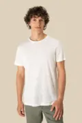 Spasso Men's Linen T-Shirt SP320 worn by a model, photo 3
