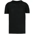 Spasso Men's Linen T-Shirt SP320 in Black
