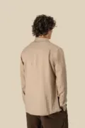 Spasso Men's Linen Shirt SP504 worn by a model, photo 3