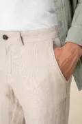 Spasso Men's Linen Trousers SP710 worn by a model, photo 3