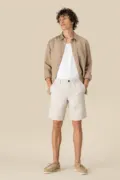 Spasso Men's Linen Bermuda SP711 worn by a model