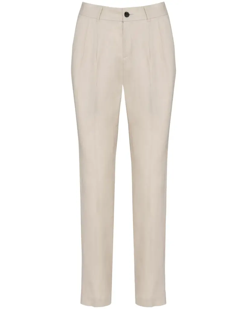 Spasso Ladie's Linen Trousers SP712 in Linen Sand