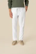 Spasso Eco-Friendly Men's Linen Washed Effect Trousers SP732 worn by a model, photo 3