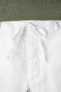 Spasso Eco-Friendly Men's Linen Washed Effect Trousers SP732 worn by a model, photo 4
