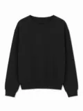 True Blanks Womens Regular Sweatshirt TB01W020 in Black