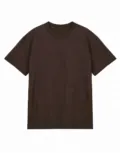 True Blanks Mens Boxy Tee TB02M031 in Chocolate Brown