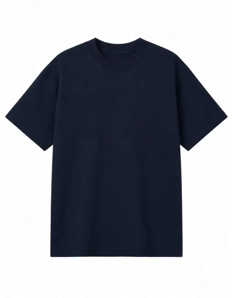 True Blanks Mens Boxy Tee TB02M031 in Navy Blue