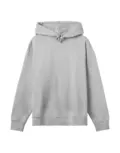 True Blanks Womens Oversized Hoodie TB02W011 in Grey Melange