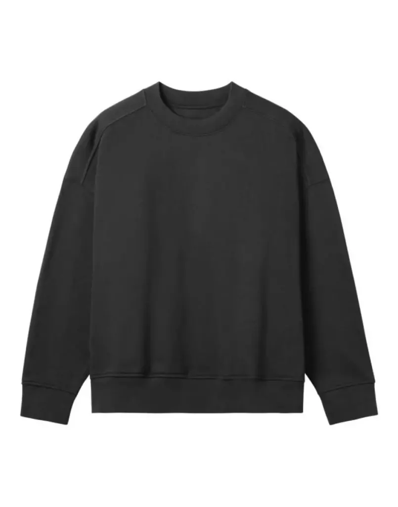 True Blanks Womens Oversized Sweatshirt TB02W020 in Off Black