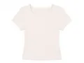 True Blanks Womens Fitted Crop Top TB02W052 in Off White