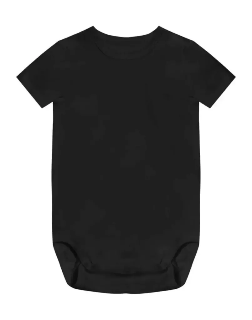 True Blanks Baby Bodysuit TB03B070 in Off Black