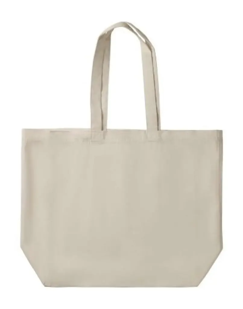 True Blanks Cotton Canvas Large Tote TB04A100 in Natural White