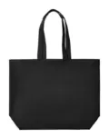 True Blanks Cotton Canvas Large Tote TB04A100 in Off Black