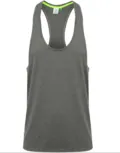 Tombo Men's Muscle Vest TOTL504 in Grey Marl