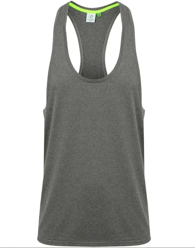 Tombo Men's Muscle Vest TOTL504 in Grey Marl