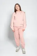 Vesti Mya - Unisex Urban Soft Hooded Sweatshirt VE817T worn by a model, photo 3