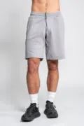 Vesti 365 - Diagonal French Terry Bermuda Sweatshort VE834T worn by a model, photo 2
