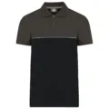 Designed To Work Unisex Eco-Friendly Two-Tone Short Sleeve Polo Shirt WK210 worn by a model, photo 5
