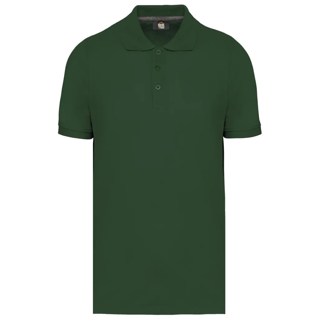 Designed To Work Men's Short-Sleeved Polo Shirt WK274 in Forest Green