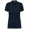 Designed To Work Ladies' Short-Sleeved Polo Shirt WK275 worn by a model, photo 2