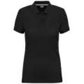Designed To Work Ladies' Short-Sleeved Polo Shirt WK275 worn by a model, photo 3