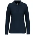 Designed To Work Ladies' Long-Sleeved Polo Shirt WK277 worn by a model